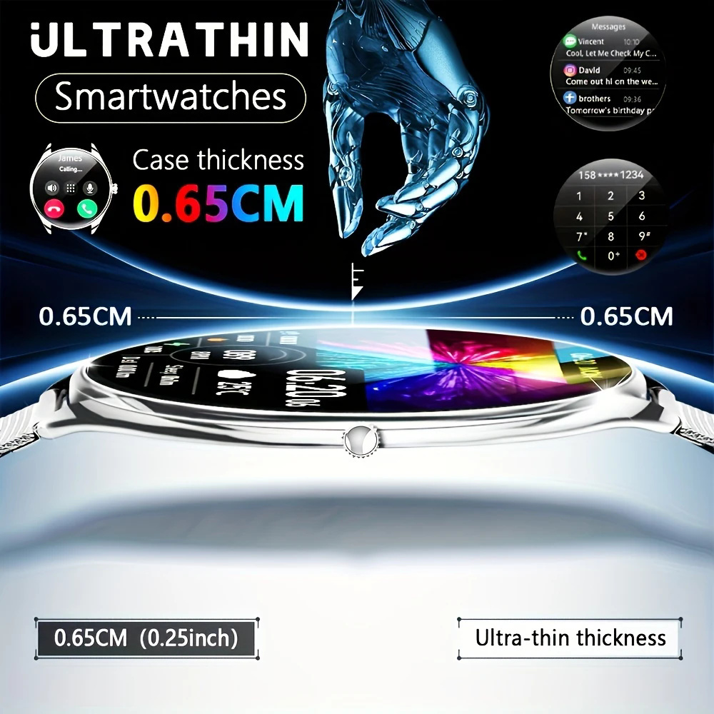 2026 New Ultra Thin Smart Watc – обзор и цена Smartwatch Watches Compatible With Iphone