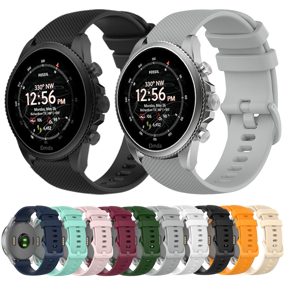 22mm 20mm Silicone Strap For F – обзор и цена Fossil Watches Smartwatch Gen 5