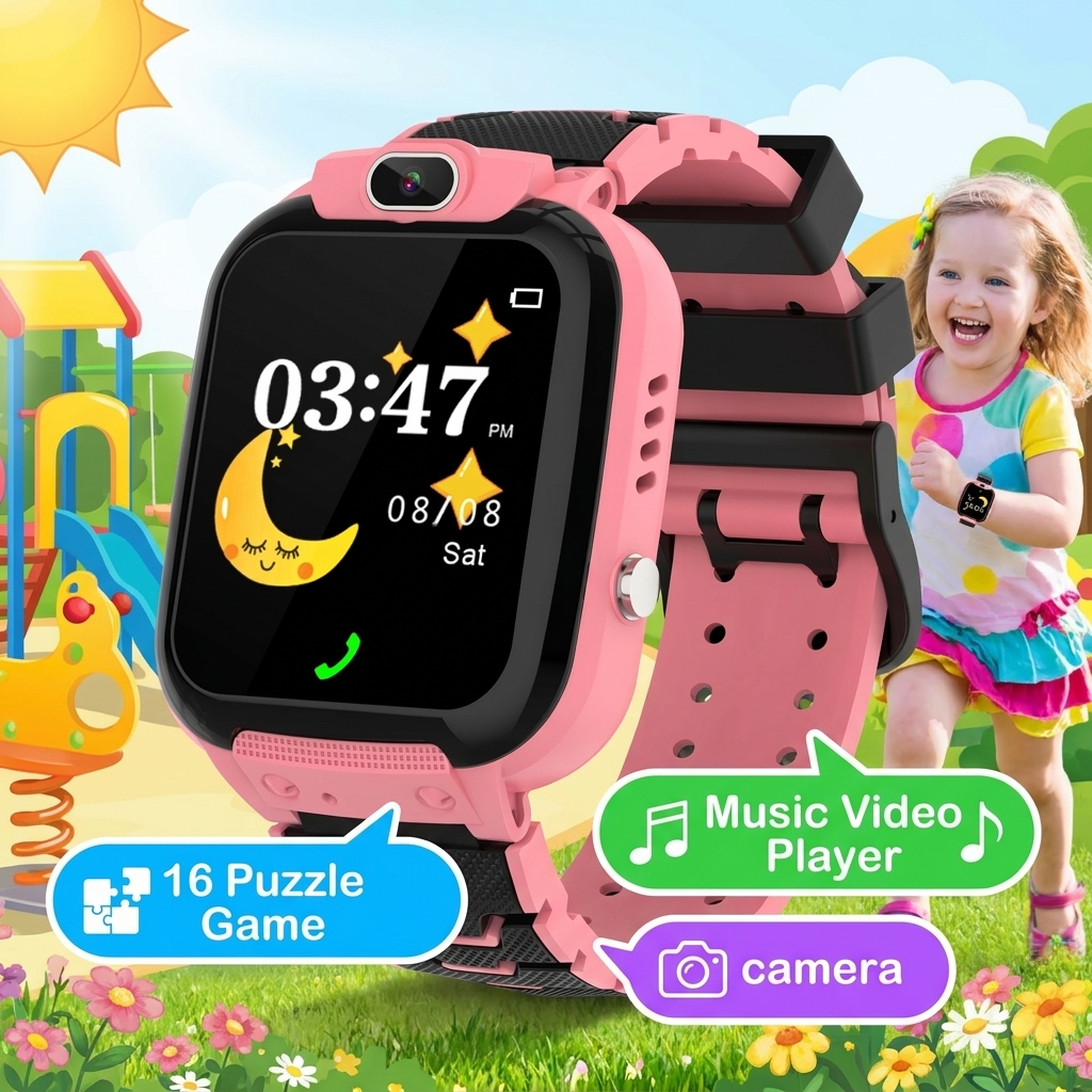 Smart Watch Kids 1.44' HD Scre – обзор и цена Smartwatch Watches Birthday Gift For Boys