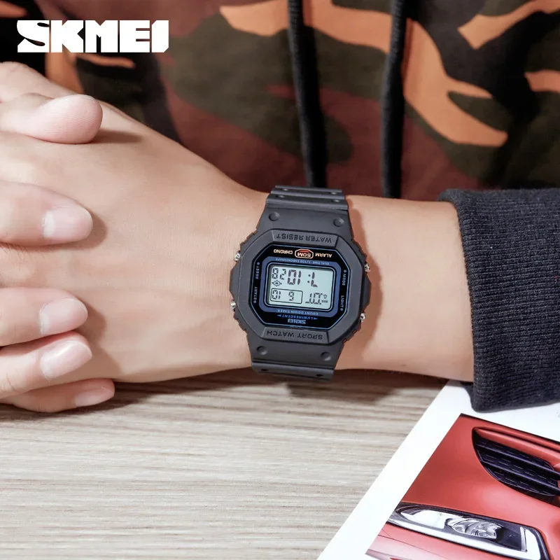 SKMEI 1628 Luxury Digital Men  – обзор и цена Tide Watch Surf