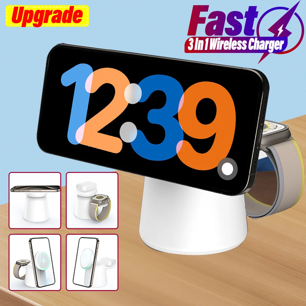 3 in 1 Magnetic Wireless Charg – обзор и цена Smartwatch Watches Compatible With Iphone