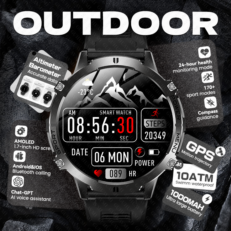 2026 New Men Outdoor GPS Smart – обзор и цена Timex Watches Smartwatch