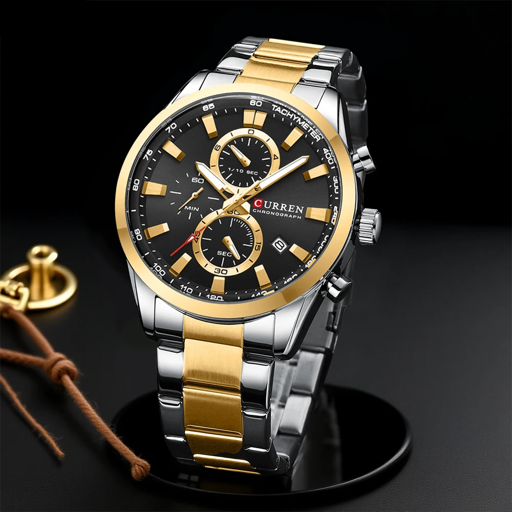 CURREN Casual Quartz Chrono Sp – обзор и цена Tide Watch Surf