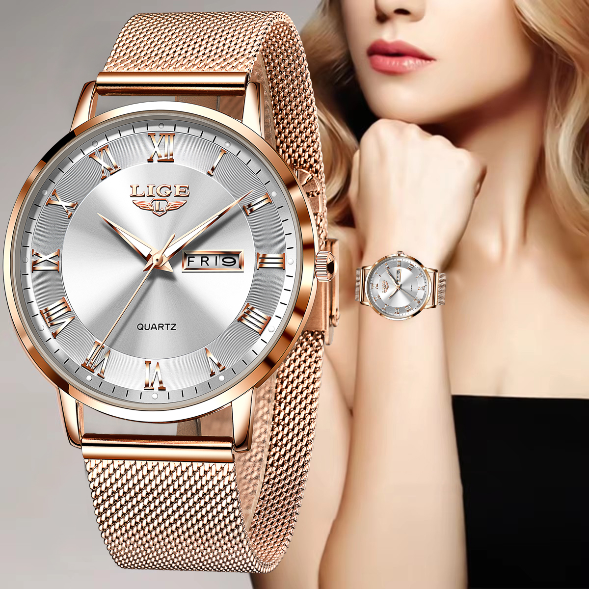 LIGE Fashion Women Watch Top B – обзор и цена Chronograph Sport Watch