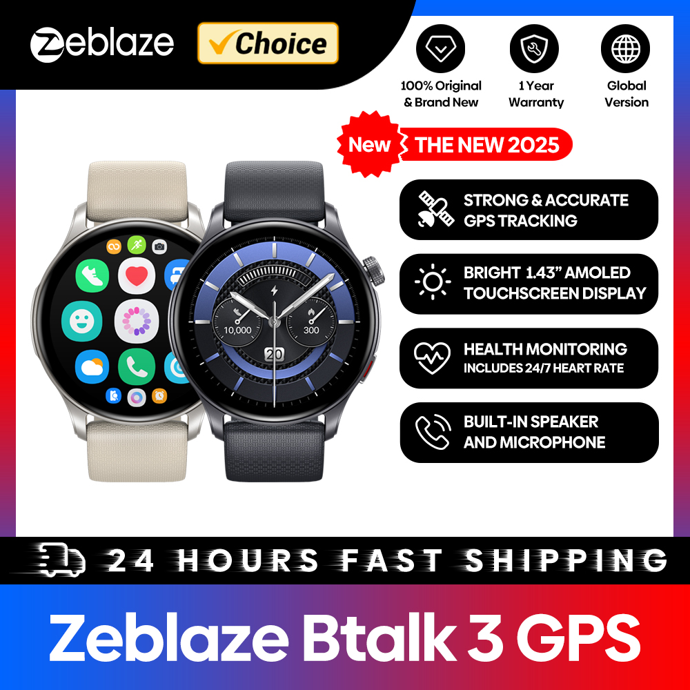 New Zeblaze Btalk 3 GPS Smartw – обзор и цена Hybrid Smartwatch