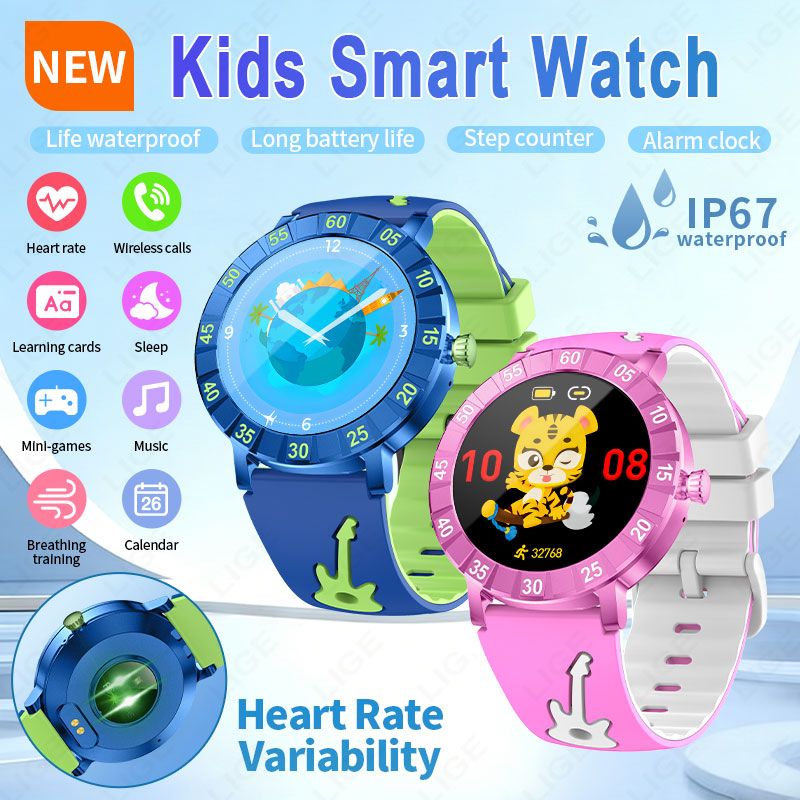 LIGE 2026 HRV Kids Smart Watch – обзор и цена Smartwatch Watches Useful Gift For Boys