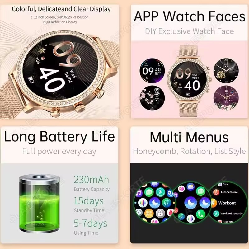 2026 New Lady Fashion Smart Wa – обзор и цена Watches Ladies Smartwatch