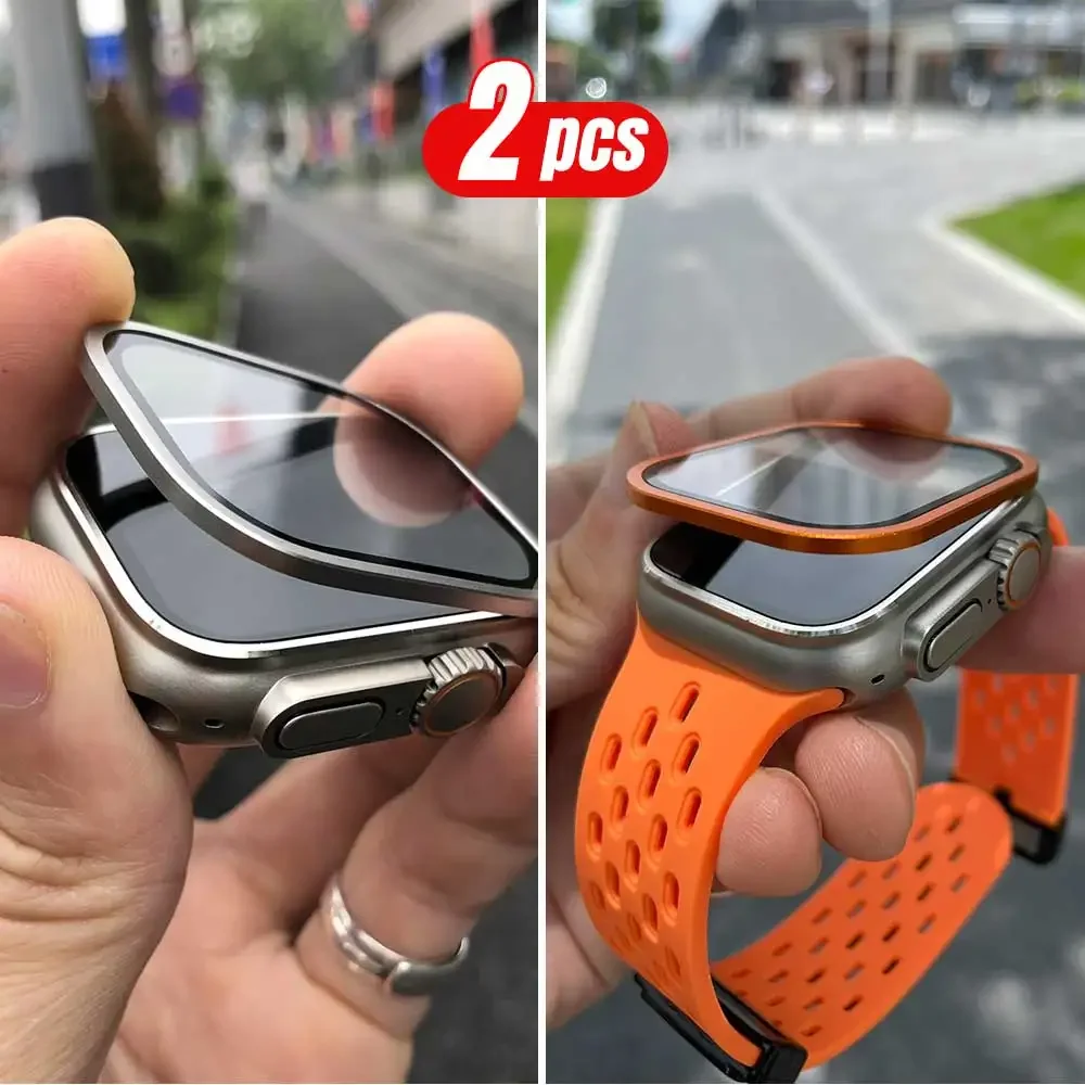 2PCS Titanium Metal Frame for  – обзор и цена Smartwatch Watches Gift For Men