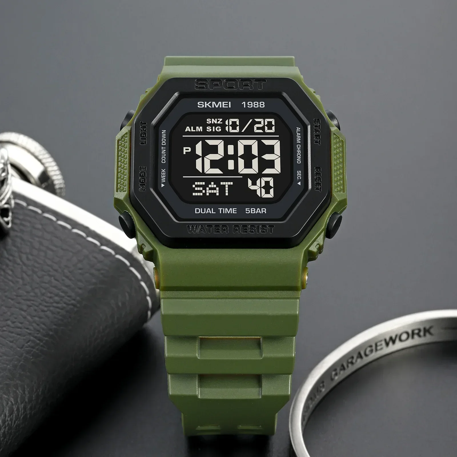 Skmei 1988 Men's Military Coun – обзор и цена Tide Watch Surf