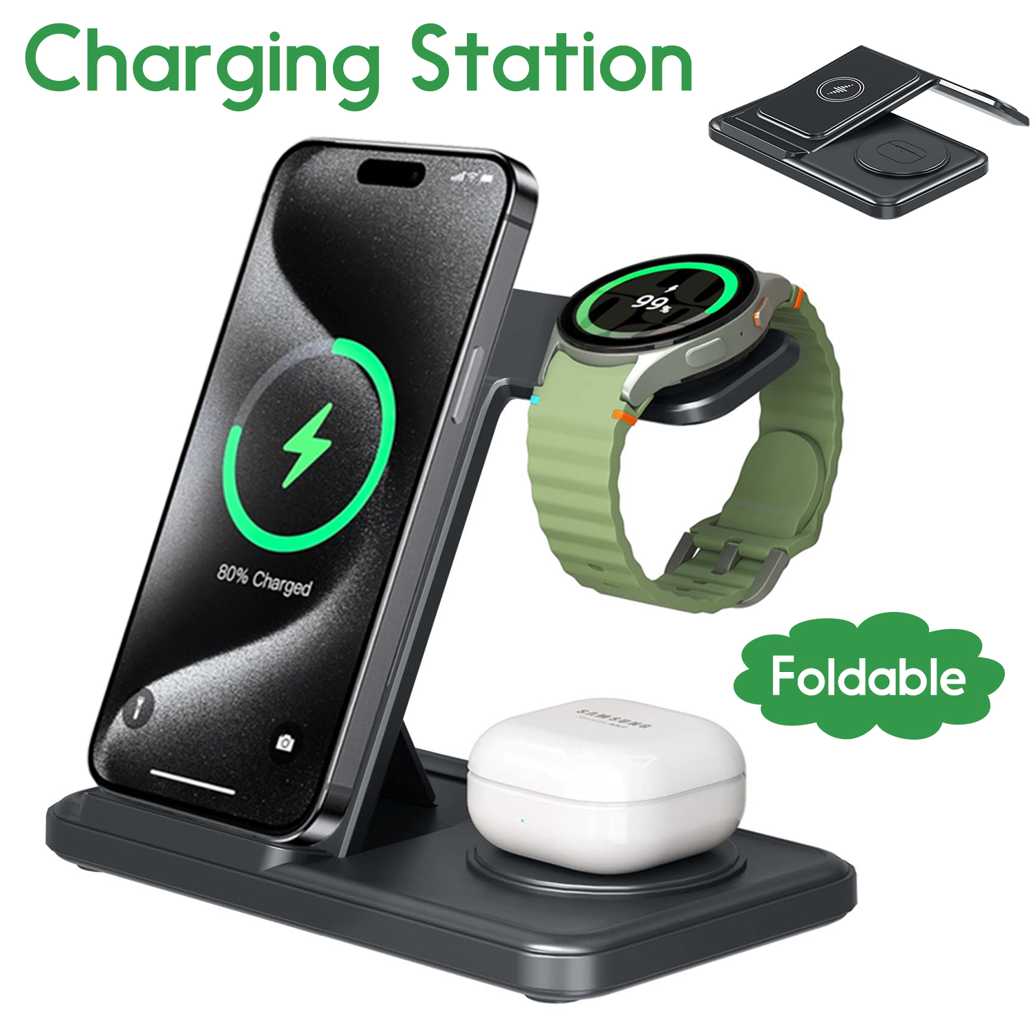 Desktop 3-in-1 Wireless Charge – обзор и цена Smartwatch Watches Compatible With Iphone