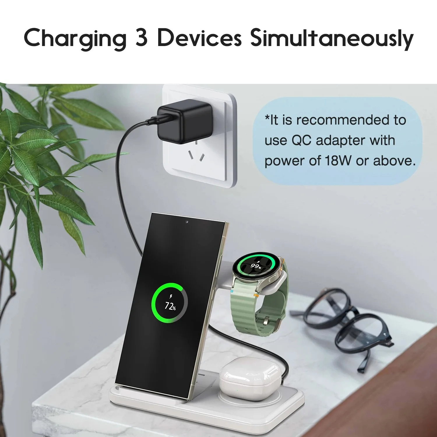 Desktop 3-in-1 Wireless Charge – обзор и цена Smartwatch Watches Compatible With Iphone