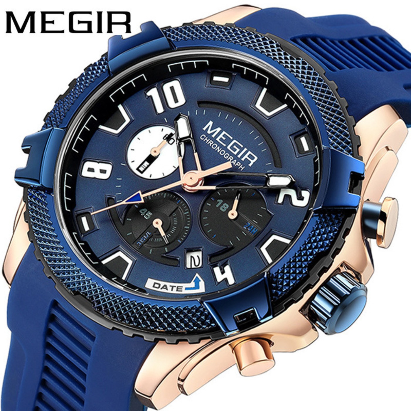 MEGIR 48MM Dial Chronograph Me – обзор и цена Chronograph Sport Watch