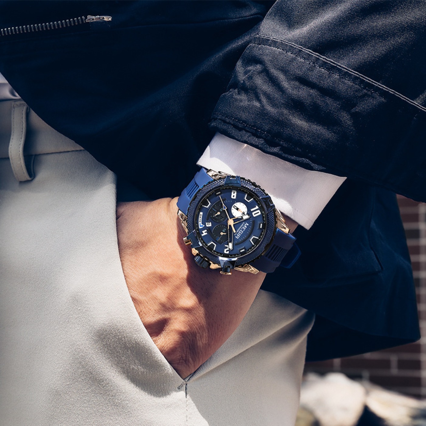 MEGIR 48MM Dial Chronograph Me – обзор и цена Chronograph Sport Watch