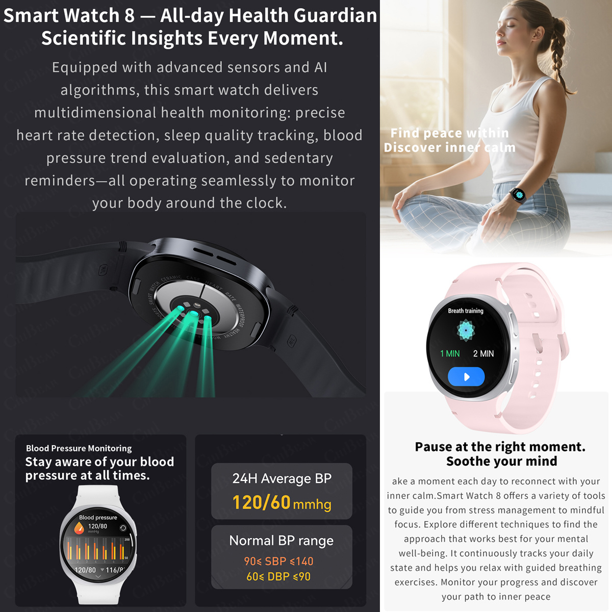 2026 New Watches 8 Mini GPS Tr – обзор и цена Smartwatch Health Watches For Men