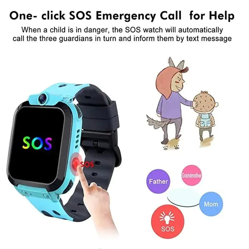 Lenovo Kids SOS GPS Location C – обзор и цена Smartwatch Watches For Kid Boy With Gps