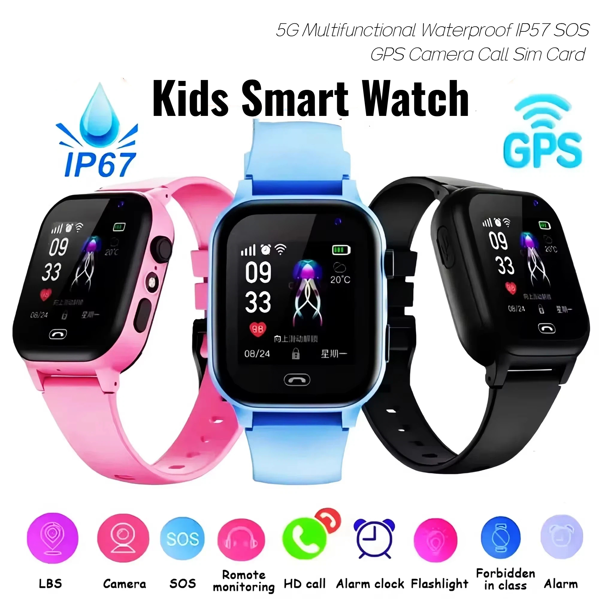 Lenovo Kids Smart Watch 5G GPS – обзор и цена Smartwatch Watches For Kid Boy With Gps