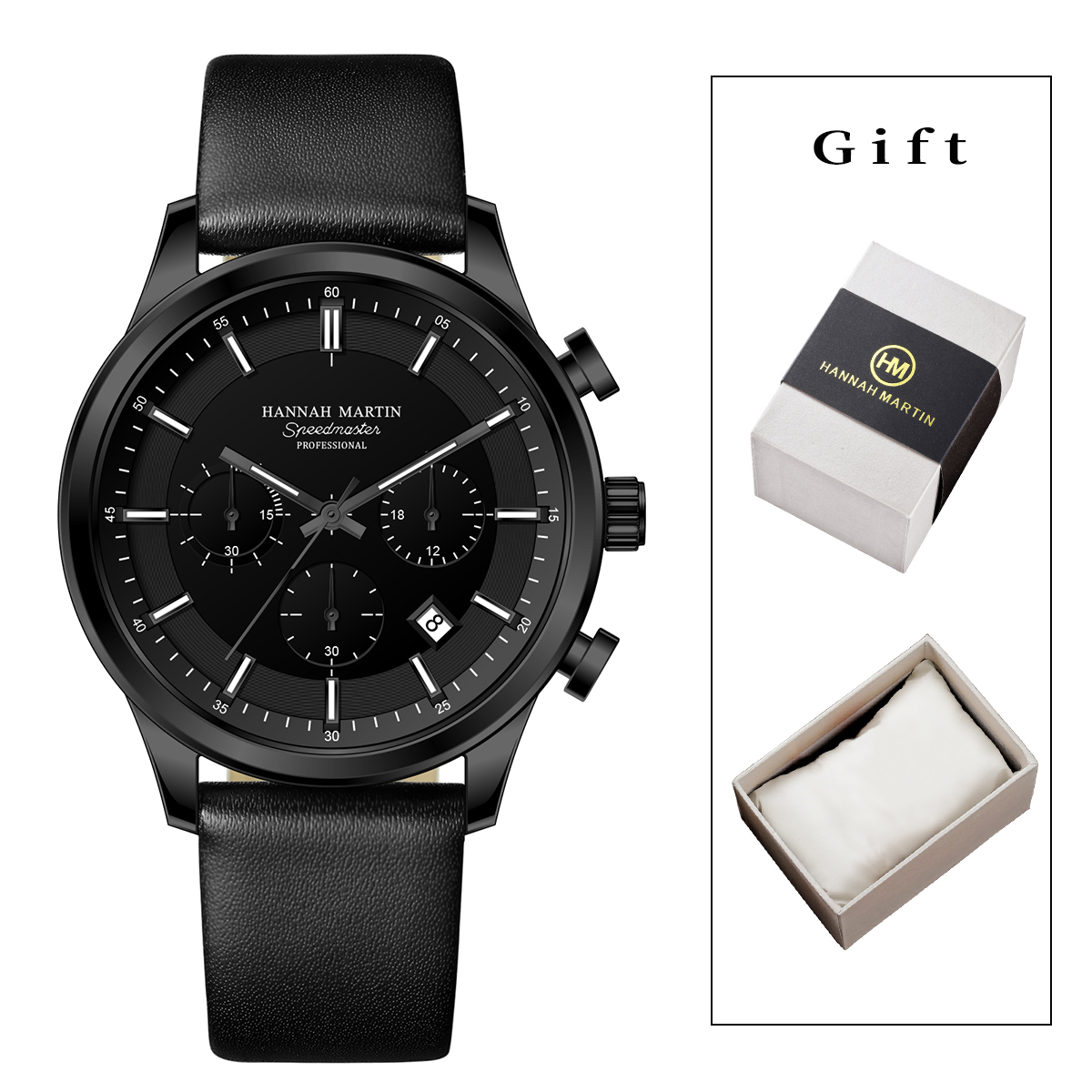 Hannah Martin Men Gift Box Men – обзор и цена Chronograph Sport Watch