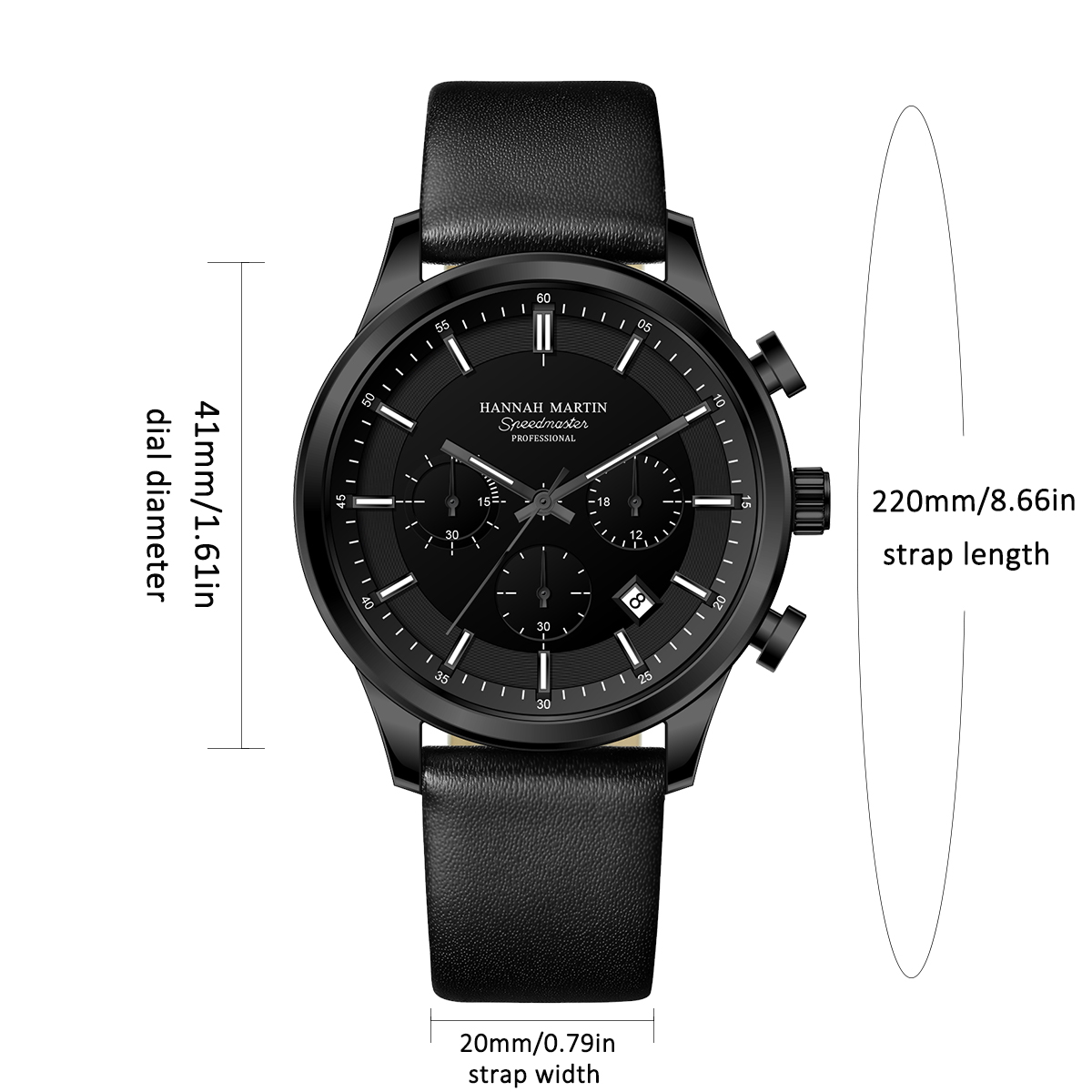 Hannah Martin Men Gift Box Men – обзор и цена Chronograph Sport Watch
