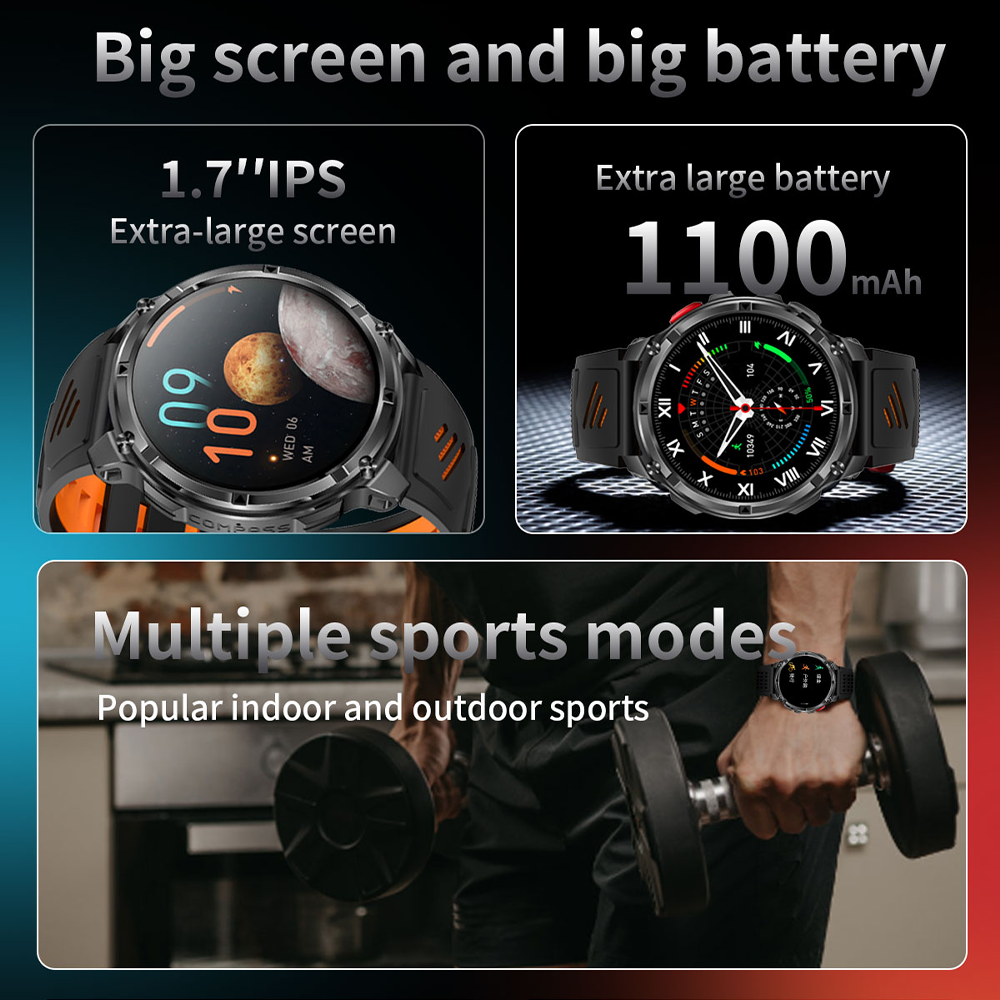 2026 T-Rex3 Ultra 1100mAh Batt – обзор и цена Hybrid Smartwatch