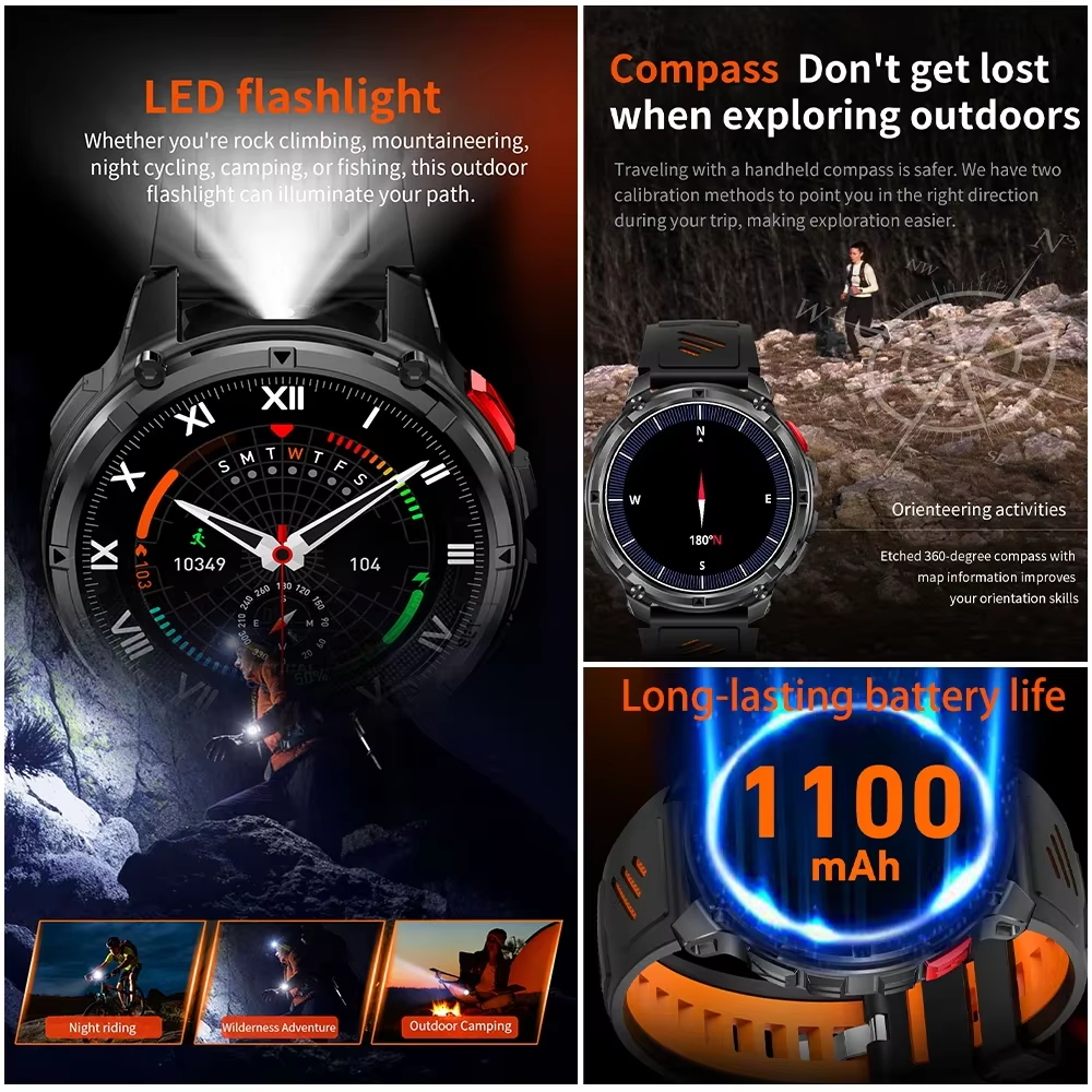 2026 T-Rex3 Ultra 1100mAh Batt – обзор и цена Hybrid Smartwatch