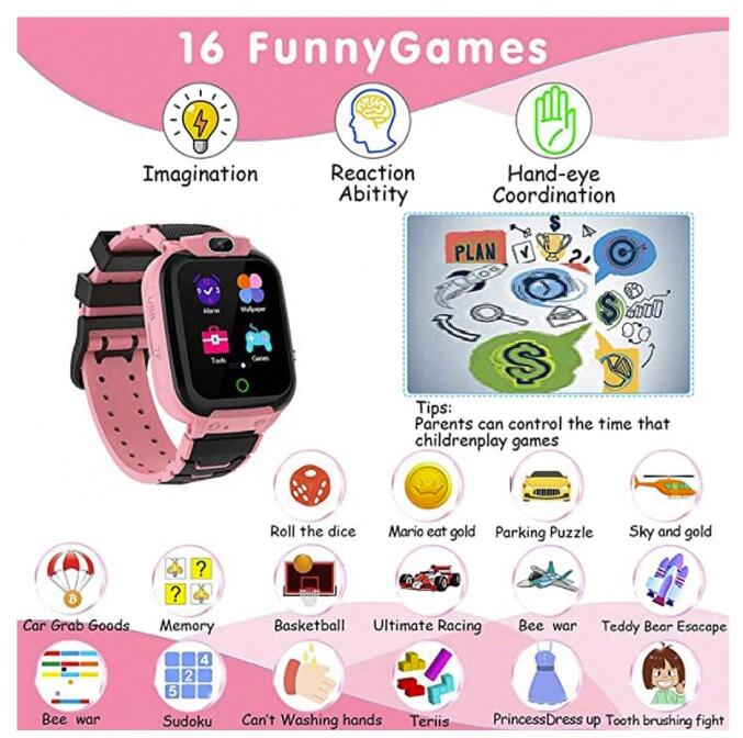 Smart Watch Kids 1.44' HD Scre – обзор и цена Smartwatch Watches Birthday Gift For Boys