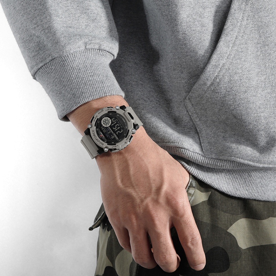 New NAVIFORCE Men's 5ATM Water – обзор и цена Tide Watch Surf