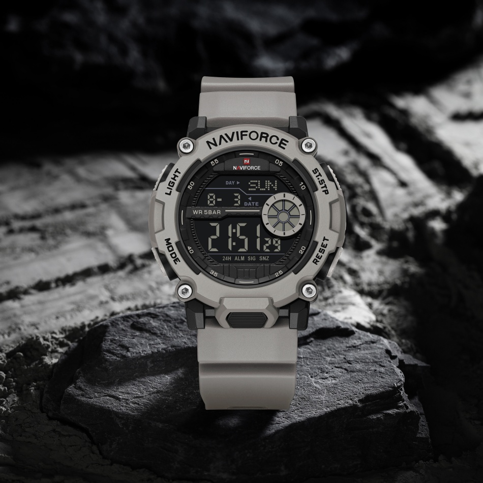 New NAVIFORCE Men's 5ATM Water – обзор и цена Tide Watch Surf