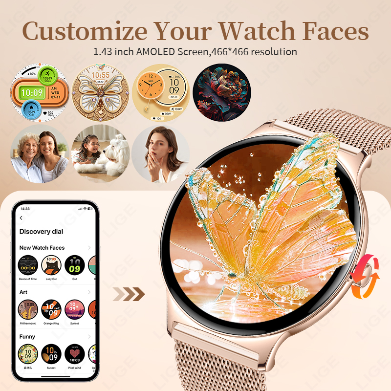 LIGE New Ultra Thin Smart Watc – обзор и цена Watches Ladies Smartwatch