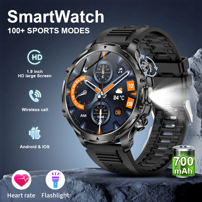 LIGE Smartwatch Military Men 1 – обзор и цена Timex Watches Smartwatch