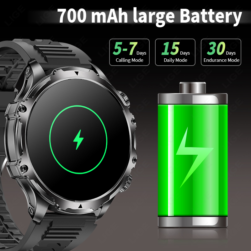 LIGE Smartwatch Military Men 1 – обзор и цена Timex Watches Smartwatch