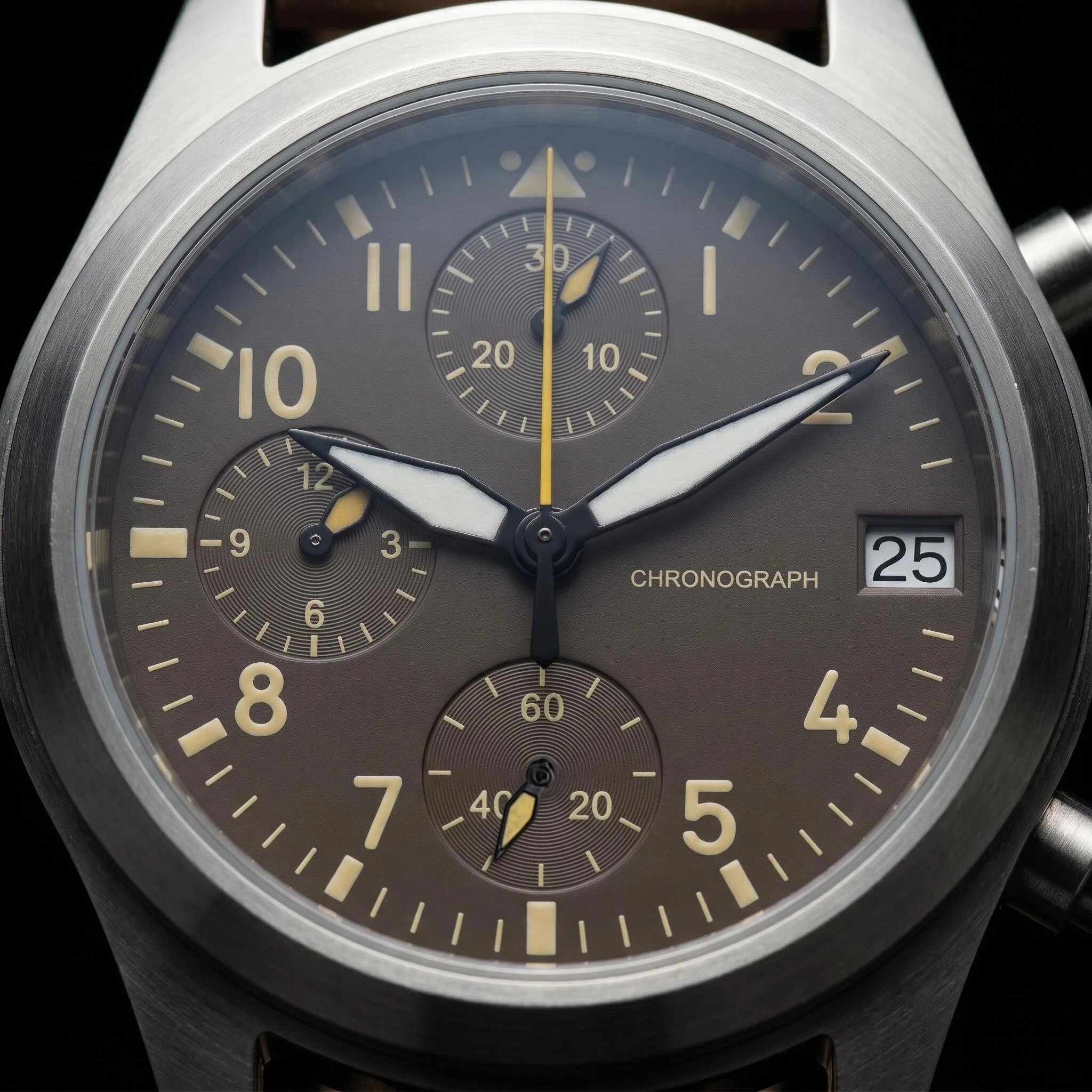 Men's 38mm Steel Dive Vintage  – обзор и цена Chronograph Sport Watch