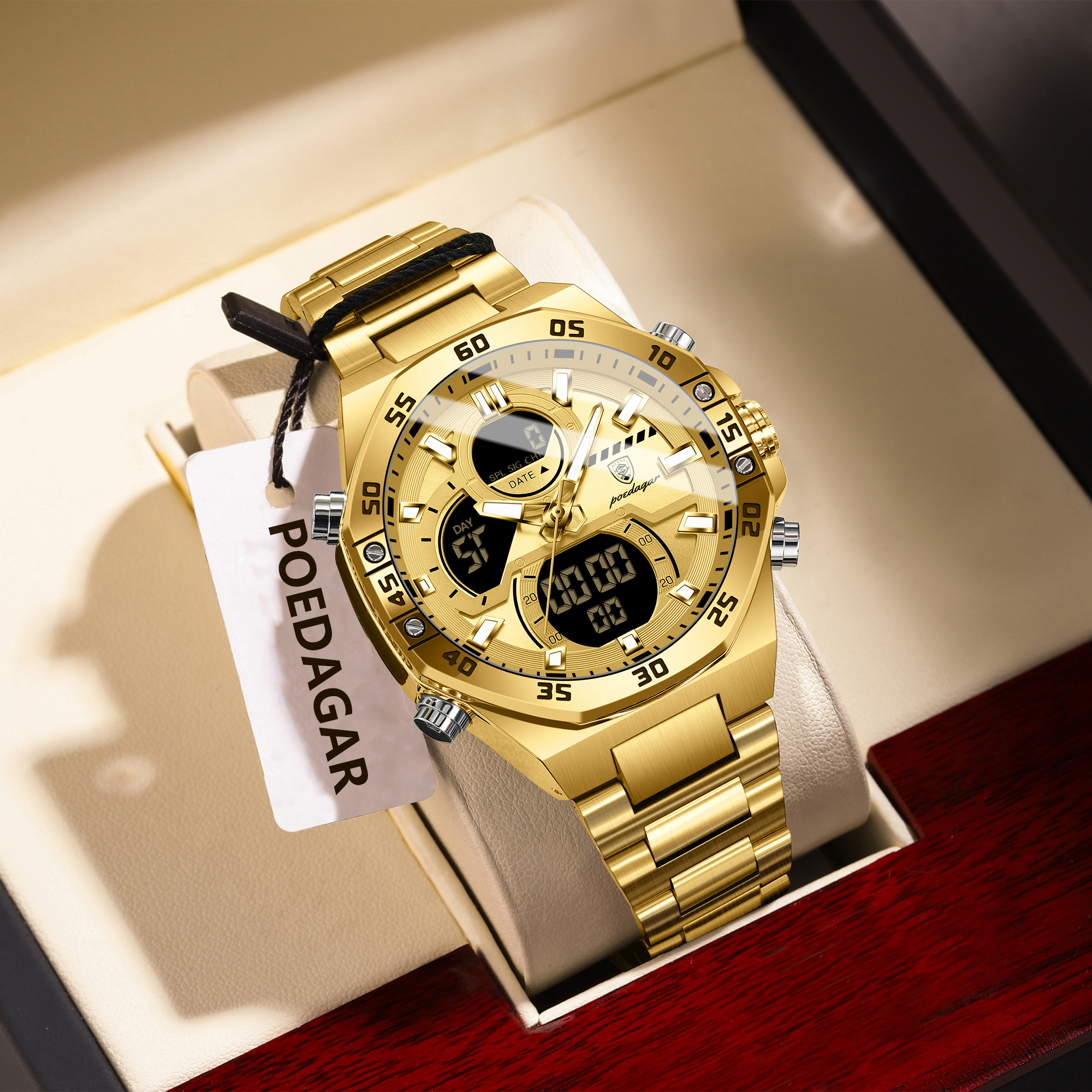 POEDAGAR Sport Men Watch LED W – обзор и цена Chronograph Sport Watch