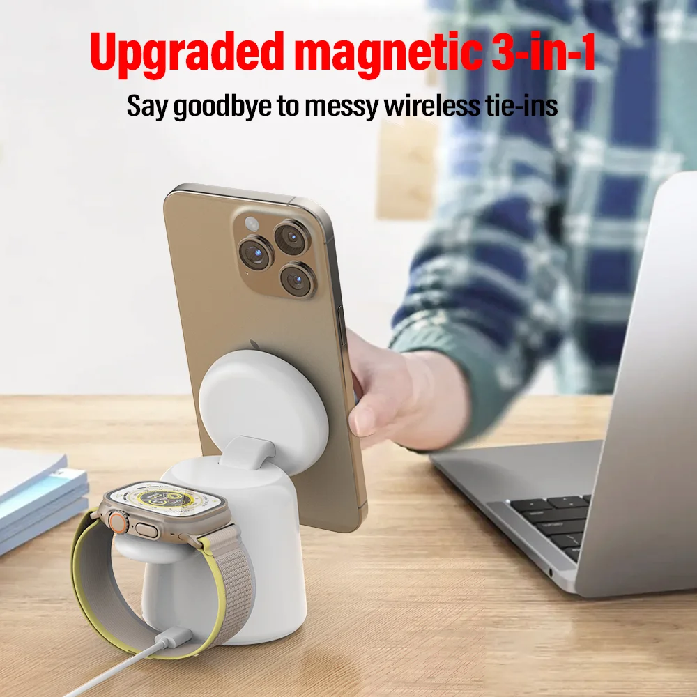 3 in 1 Magnetic Wireless Charg – обзор и цена Smartwatch Watches Compatible With Iphone
