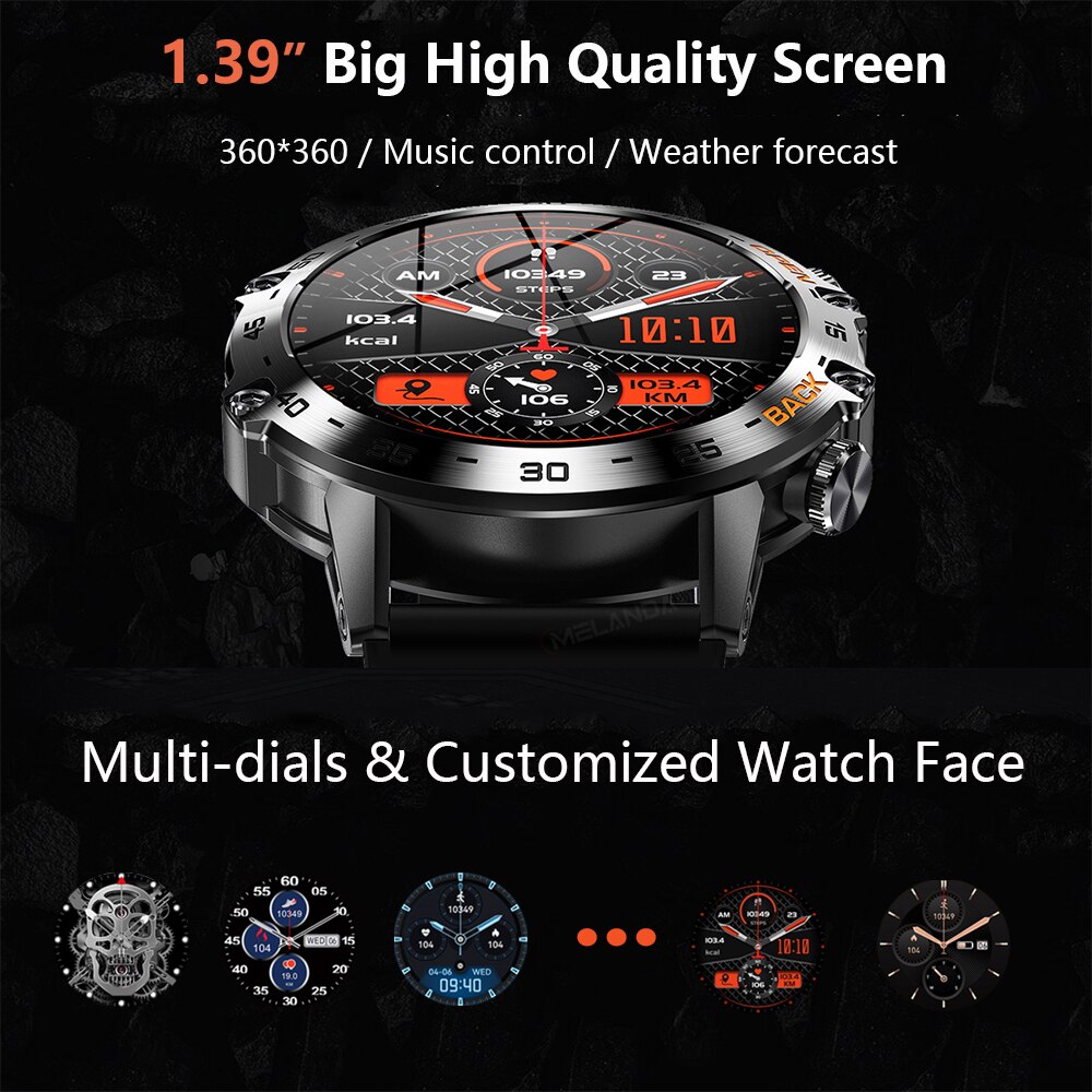 MEVADEN Steel 1.39 inch Men Lu – обзор и цена Smartwatch Health Watches For Men