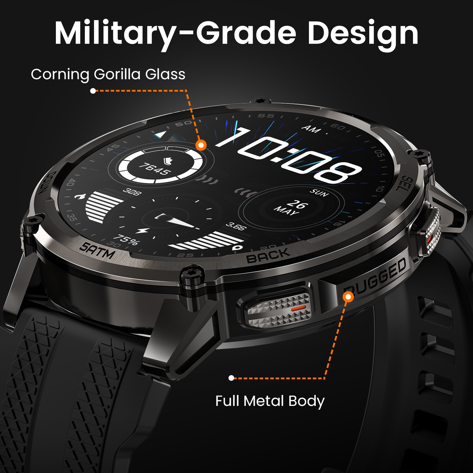 KOSPET TANK T4C Smartwatch Men – обзор и цена Smartwatch Health Watches For Men