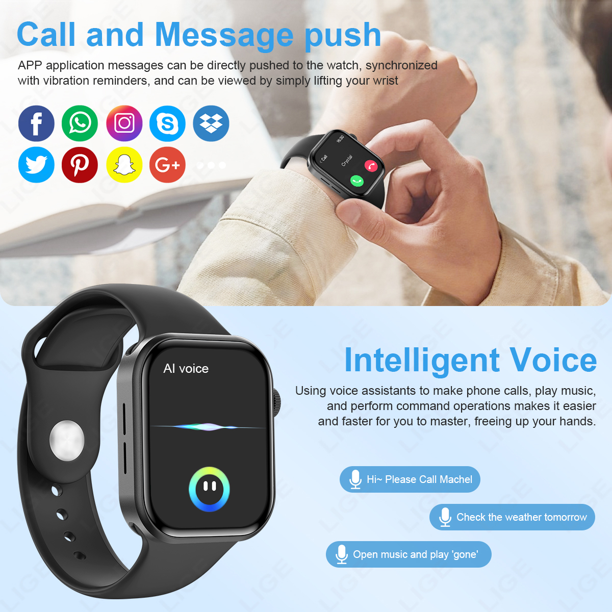 LIGE New Smart Watch Men Wirel – обзор и цена Watches Ladies Smartwatch