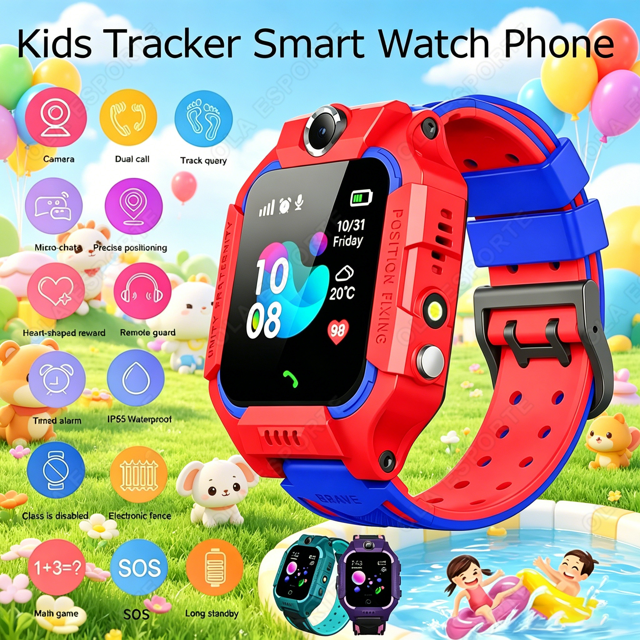Children Smart Watch 2G Postio – обзор и цена Smartwatch Watches Birthday Gift For Boys