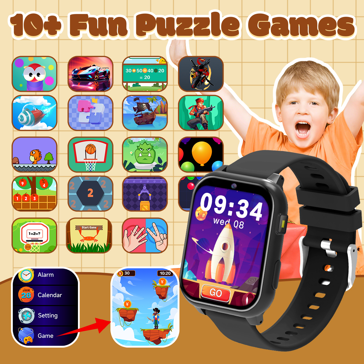 2026 Kids Game Smartwatch Flas – обзор и цена Smartwatch Watches Birthday Gift For Boys