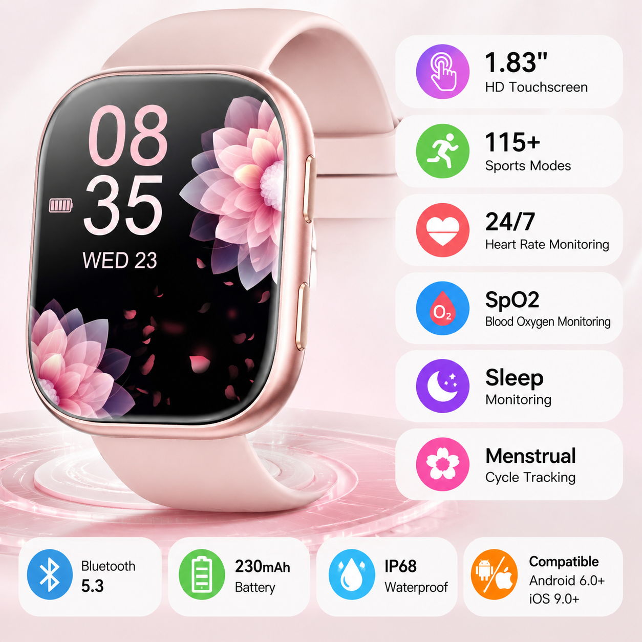 2026 New Ladies Smart Watch 1. – обзор и цена Watches Ladies Smartwatch