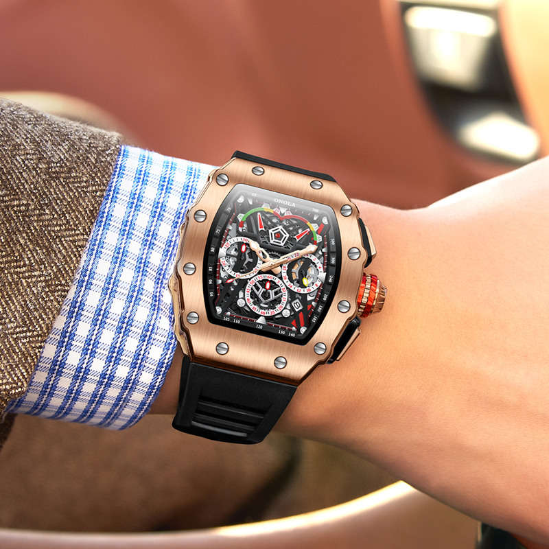 ONOLA Wristwatches Quartz Wris – обзор и цена Chronograph Sport Watch
