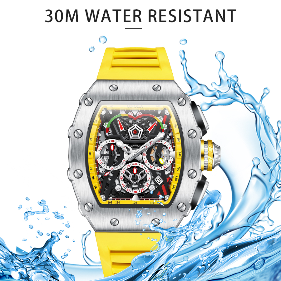 ONOLA Wristwatches Quartz Wris – обзор и цена Chronograph Sport Watch