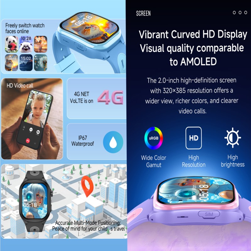 Smart Watch for Kids with GPS  – обзор и цена Smartwatch Watches For Kid Boy With Gps