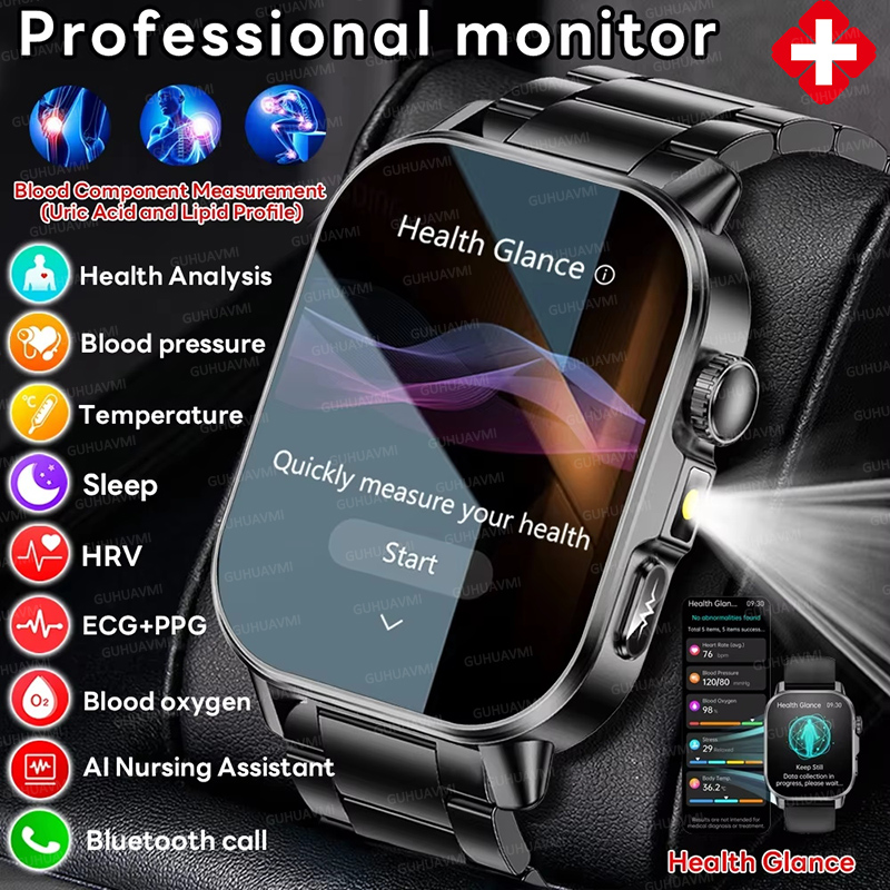 Nursing Grade New ECG+PPG Thre – обзор и цена Smartwatch Health Watches For Men