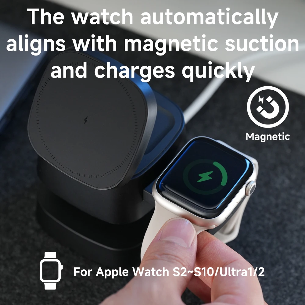 Magnetic 3 in 1 Wireless Charg – обзор и цена Smartwatch Watches Compatible With Iphone