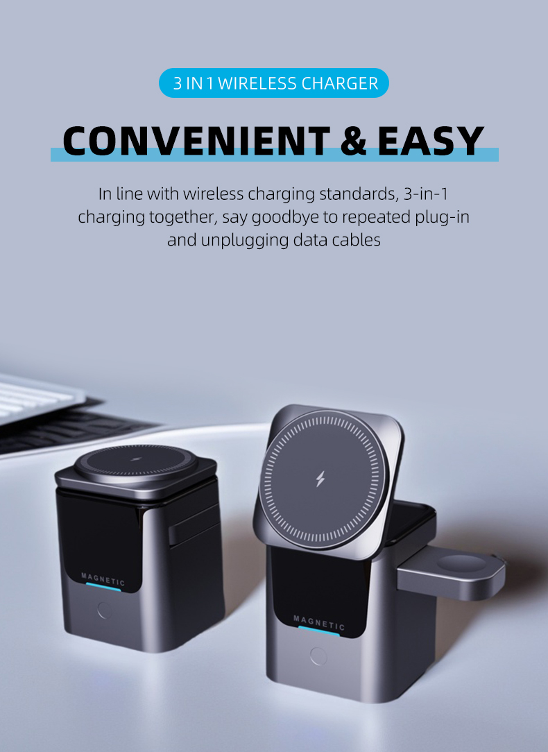 Magnetic 3 in 1 Wireless Charg – обзор и цена Smartwatch Watches Compatible With Iphone