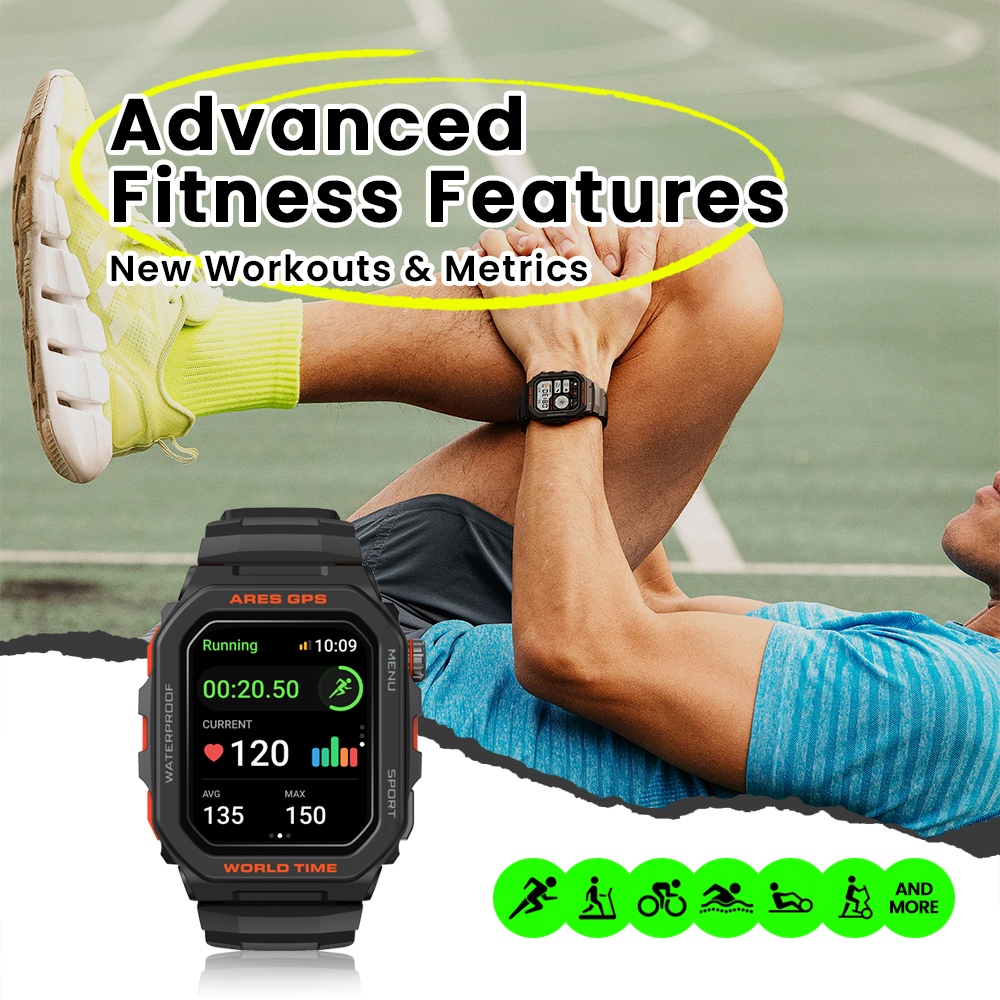 New Zeblaze Ares GPS Smart Wat – обзор и цена Hybrid Smartwatch