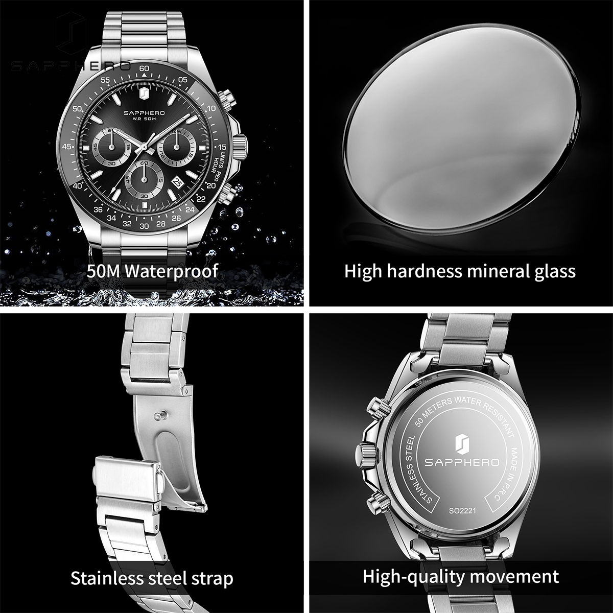 SAPPHERO Fashionable Men's Wat – обзор и цена Smartwatch Watches Gift For Men