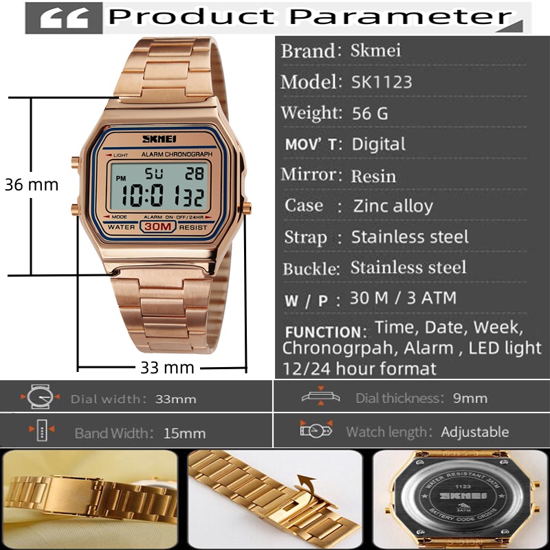 Skmei Unisex Digital Bracelet  – обзор и цена Tide Watch Surf