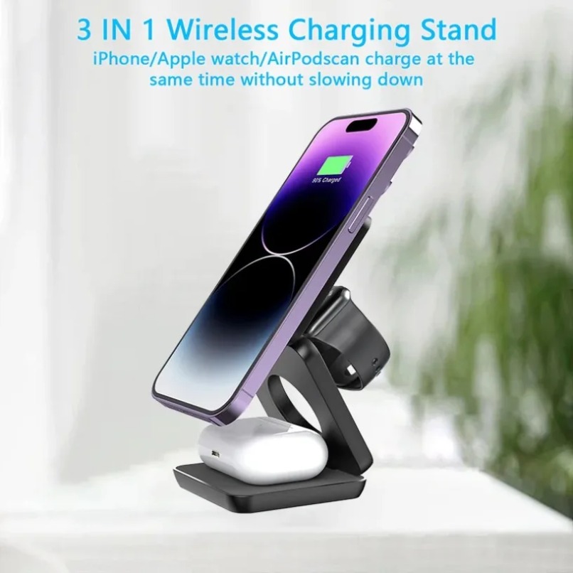 3 in 1 Foldable Magnetic Wirel – обзор и цена Smartwatch Watches Compatible With Iphone