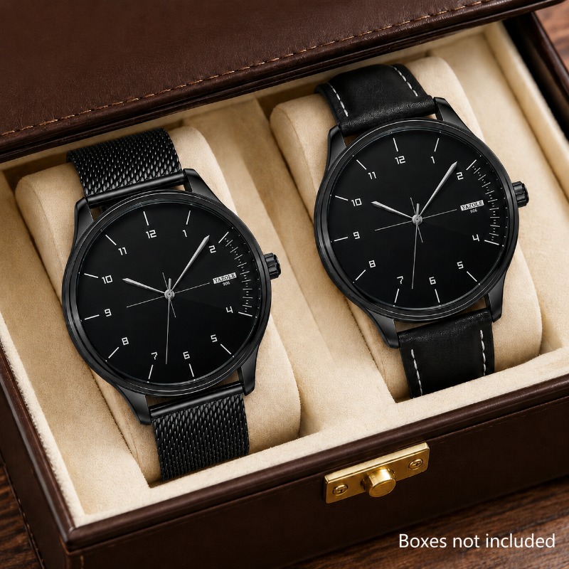 2 Pieces Men Watch Set Minimal – обзор и цена Smartwatch Watches Gift For Men